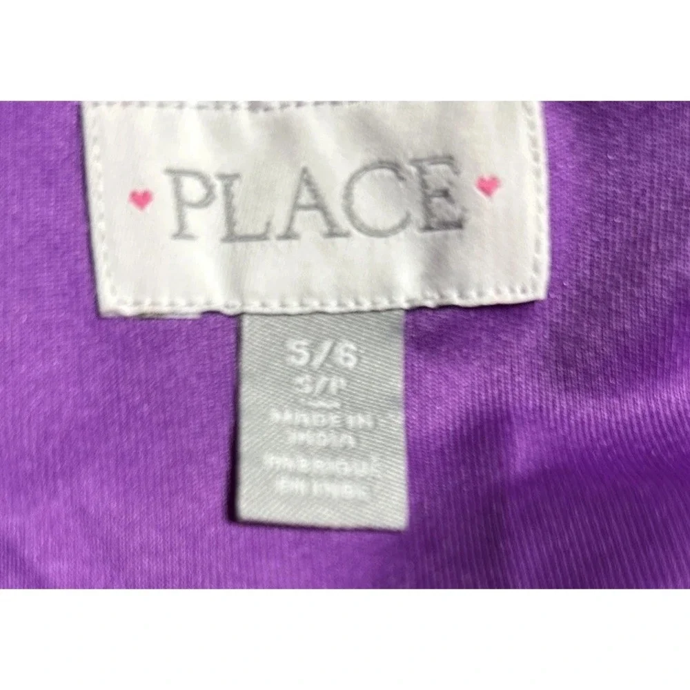 Children's Place Purple Floral Cold Shoulder Dress‎ Girls Size 5/6